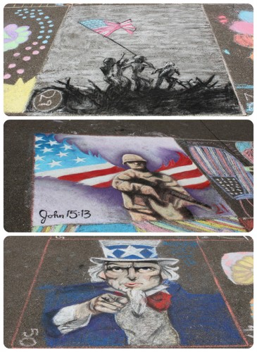 chalk collage