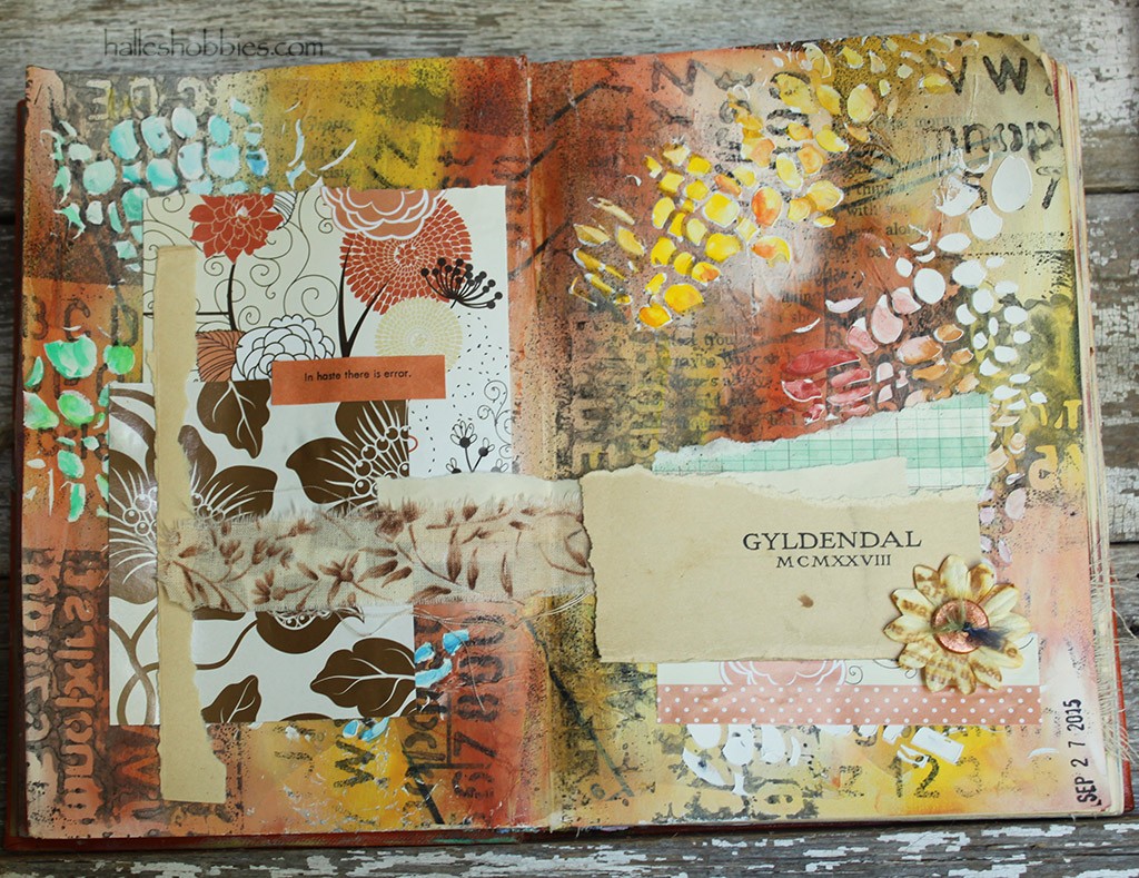 without haste art journal page| Halle's Hobbies