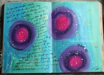 pondering art journal page |Halle's Hobbies