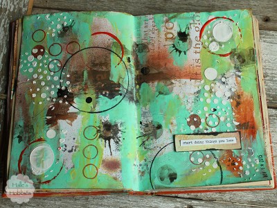 junked up journal page | Halle's Hobbies