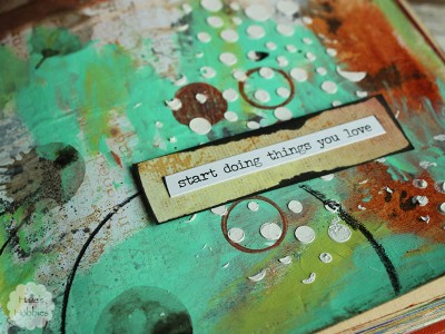 junked up journal page | Halle's Hobbies