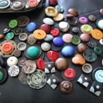 Vintage button stacks