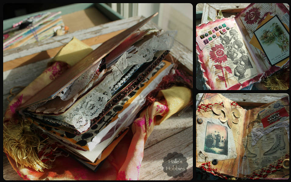 vintage fashion altered book | Halle's Hobbies